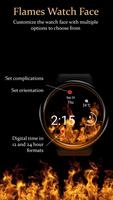 Watch Face: Flames - Wear OS Smartwatch - Animated ภาพหน้าจอ 1