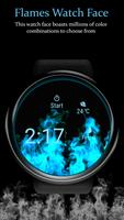 Watch Face: Flames - Wear OS Smartwatch - Animated capture d'écran 2