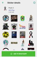 Brazilian Jiu-Jitsu Stickers (BJJ) - WAStickerApps captura de pantalla 1