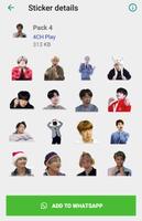 BTS Funny Stickers (2019) - WAStickerApps capture d'écran 3