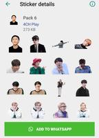 BTS Funny Stickers (2019) - WAStickerApps capture d'écran 2