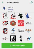 Judo Stickers capture d'écran 1