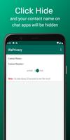 WaPrivacy :Hide Contact تصوير الشاشة 1
