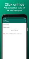 WaPrivacy :Hide Contact تصوير الشاشة 2