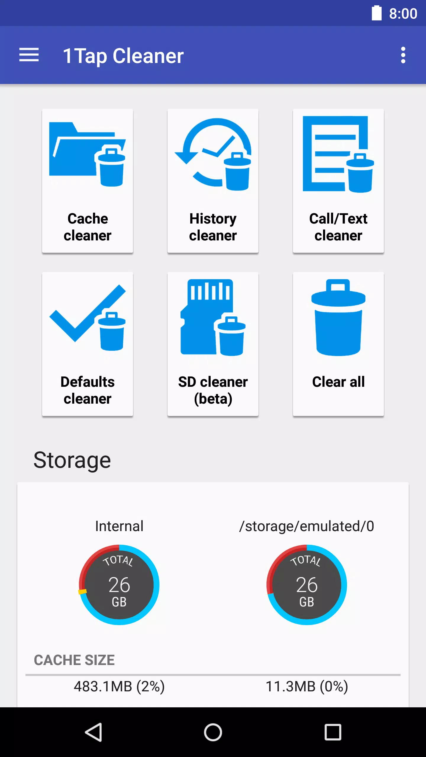 1Tap Cleaner Pro(一键清理专家) 点击查看大图
