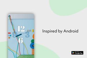 Android 15 Clock for KWGT ภาพหน้าจอ 1