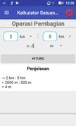 Kalkulator Satuan Panjang dan  syot layar 5