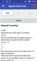 Square & Cube Root Calc capture d'écran 1