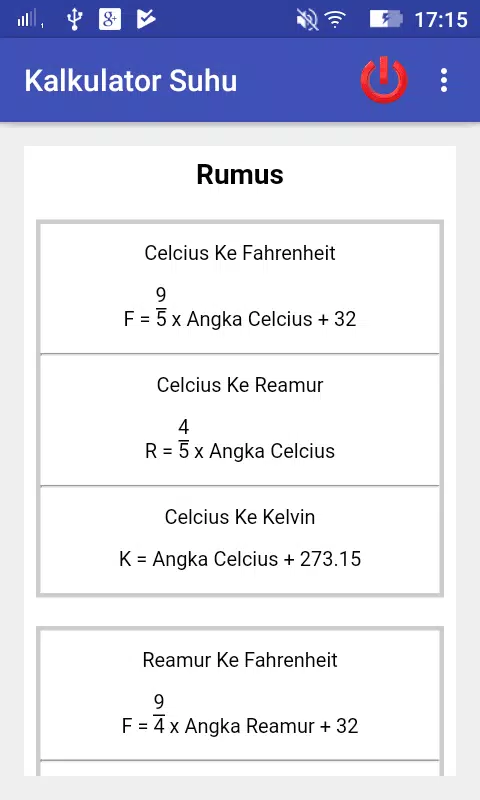 Kalkulator Suhu dan Massa Jeni APK untuk Unduhan Android