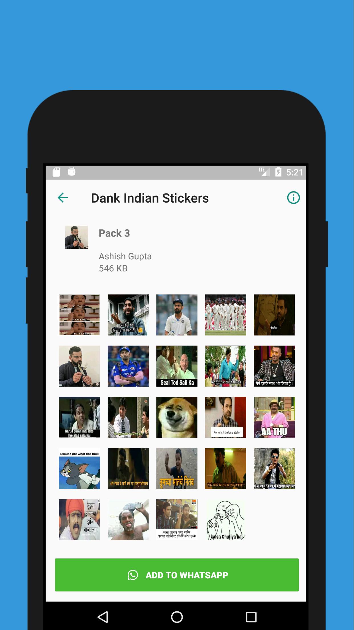 Dank Indian Meme Stickers Wastickerapps Stickers For Android