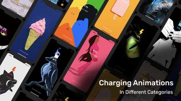 Battery charging animation app پوسٹر