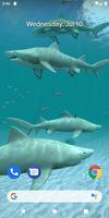 Sharks 3D - Live Wallpaper ภาพหน้าจอ 1