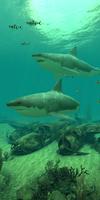 برنامه‌نما Sharks 3D - Live Wallpaper عکس از صفحه