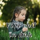 Viết chữ lên ảnh icon