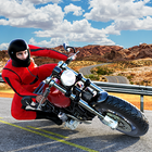 Snelweg stunt Motorfiets - VR-icoon