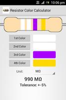 برنامه‌نما Resistor Color Calculator عکس از صفحه