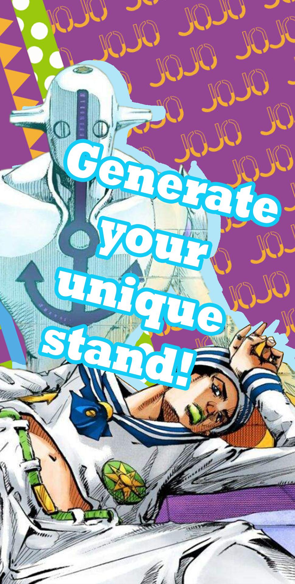 Jjba Stand Generator