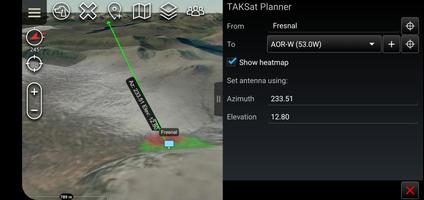 ATAK Plugin: TAKSat Ekran Görüntüsü 1