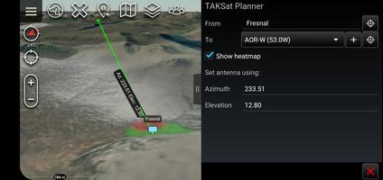 ATAK Plugin: TAKSat تصوير الشاشة 1