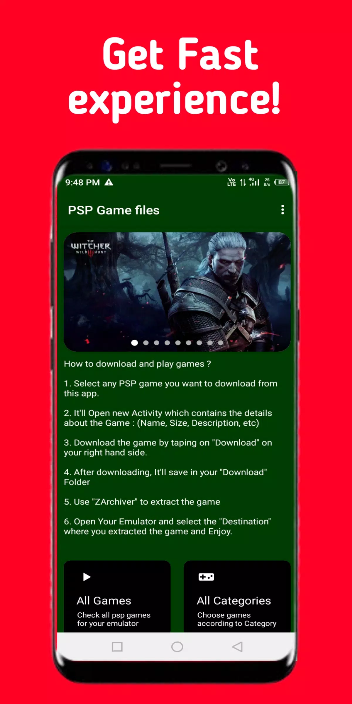 Faça download do PSP Games Downloader PSP Games APK v3.1 para Android