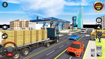 US Truck Driving Simulator الملصق