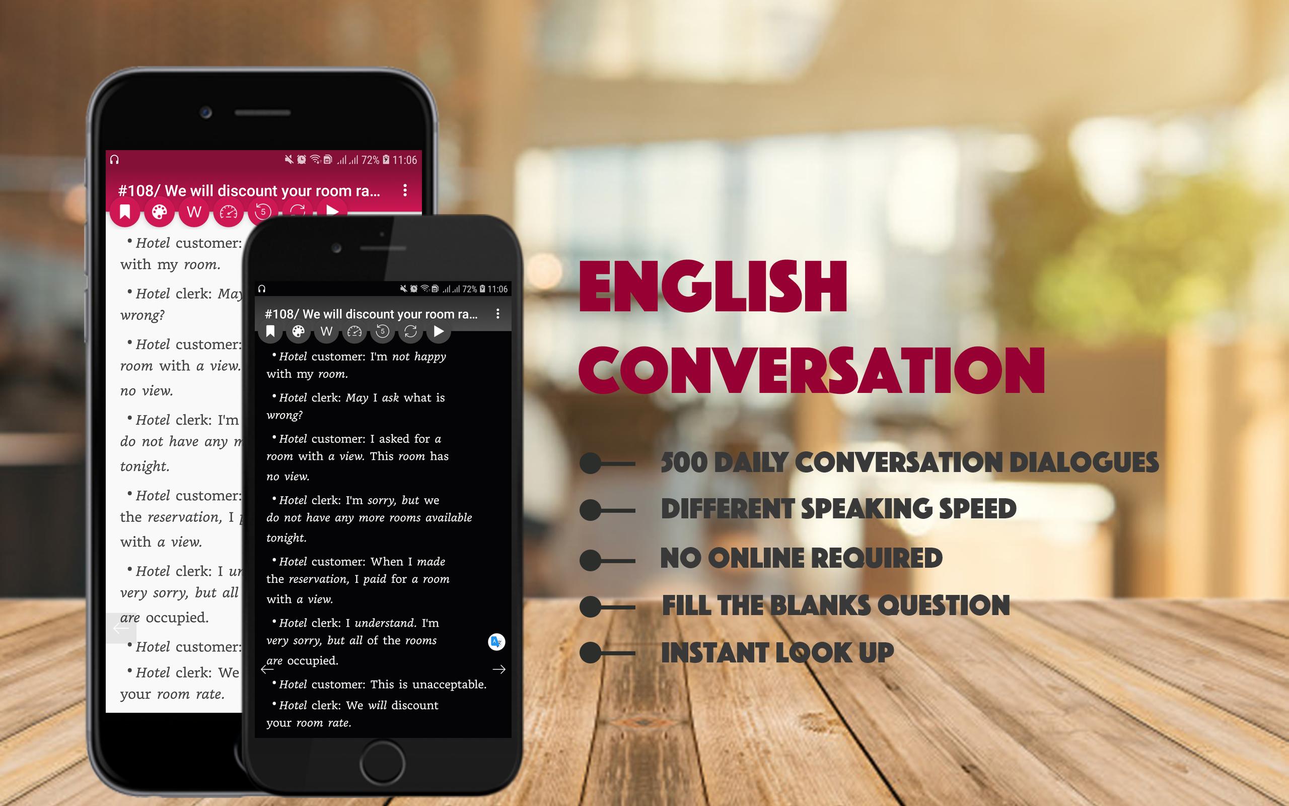 Лучший английский для андроид. Conversations приложение.