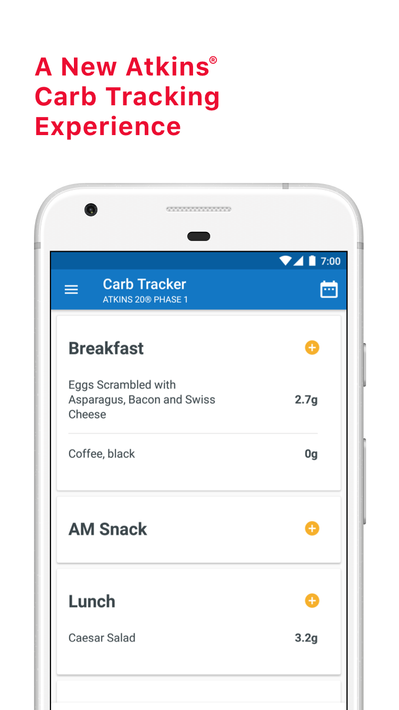 Atkins® Carb Counter & Meal Tracker poster