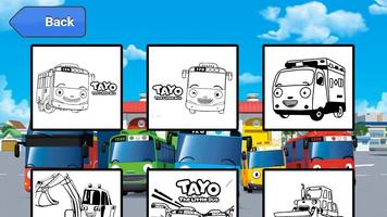 Coloring Book Cartoon Bus imagem de tela 1