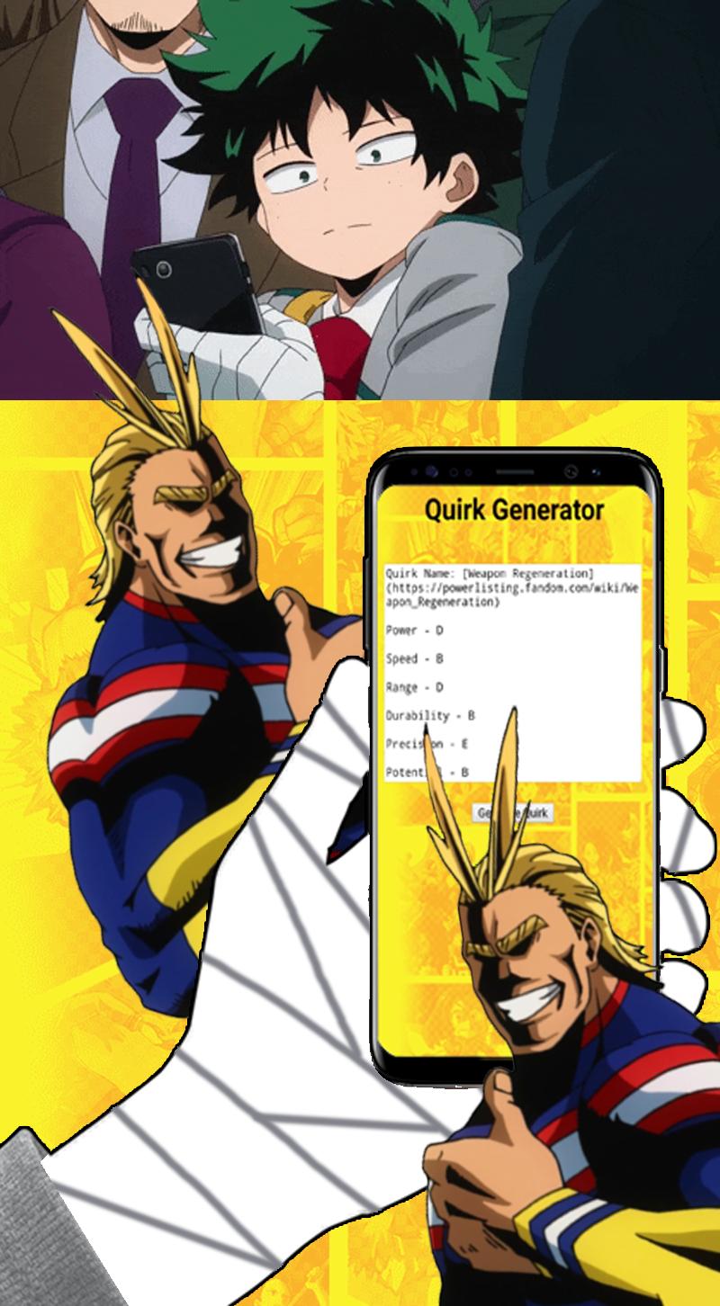 My Hero Academia Quirk Generator APK for Android Download