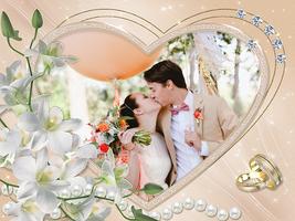 إطارات الزفاف الملصق