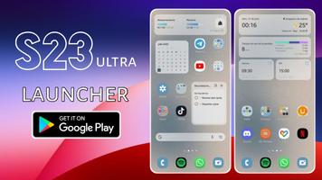 S23 ultra launcher & wallpaper Cartaz