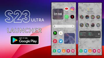 S23 ultra launcher & wallpaper captura de pantalla 1