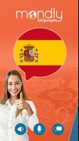 स्पेनिश सीखें। स्पेनिश बोलिए पोस्टर