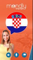 クロアチア語を学ぶ。クロアチア語を話す ポスター