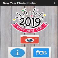 New Year 2019 Photo Sticker Affiche