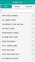 Weight Loss Tips & Tricks poster