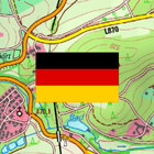 Deutschland Topo Karten иконка