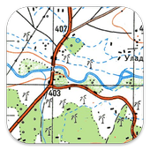 Russian Topo Maps أيقونة