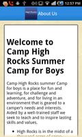 Camp High Rocks Poster