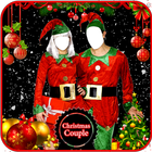 Couple Christmas Photo Suit icône