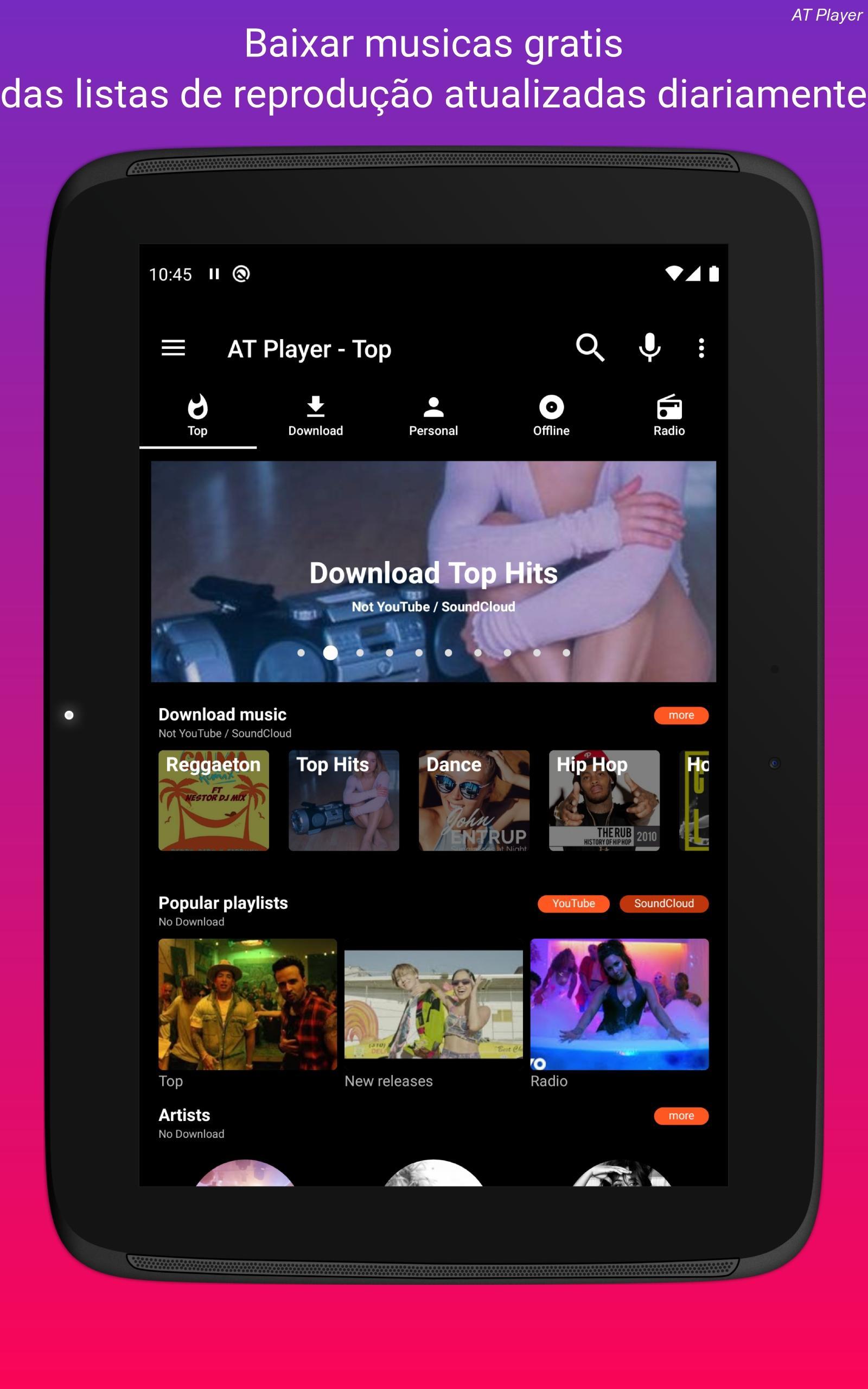 Baixar musicas gratis; YouTube Musicas Player; MP3 para Android - APK Baixar