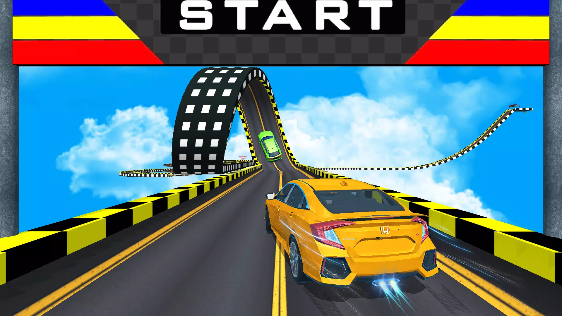 Jugando Juegos de Carros - Impossible Stunt Car Tracks 3D 