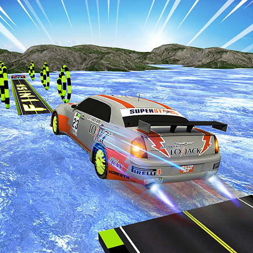 3D汽車坡道特技賽車遊戲