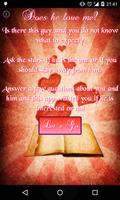 Does he love me? الملصق