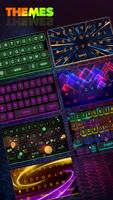 Neon RGB Keyboard App Affiche