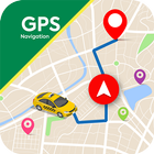 การนำทางด้วย GPS แผนที่สด ไอคอน