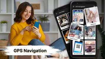 GPS-Navigation, Straßenkarten Plakat