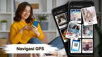 Navigasi GPS - Peta langsung poster