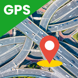 Mapa en vivo de navegación GPS icono