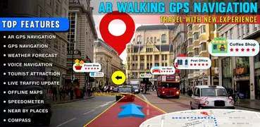 AR ナビゲーション 2019, 地図, 拡張現実, AR 行き方 案内, GPSルートファインダー